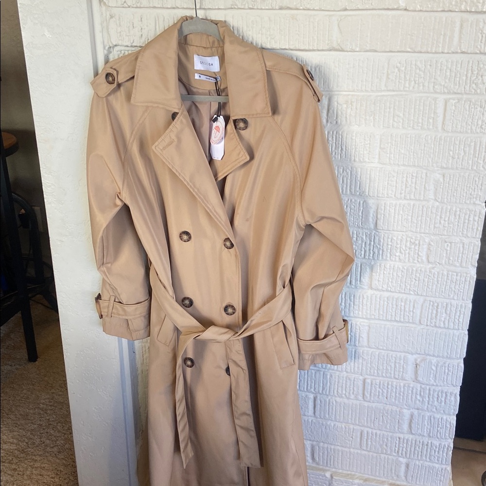 Stoosh Beige Rain-Proof Jacket